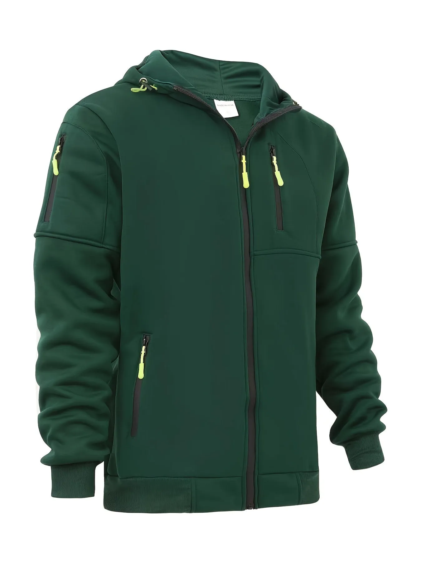 Transfrontaliero, nuovo, taglia grande, giacca fitness sportiva da uomo autunno e inverno, maglione casual con cerniera al bracc