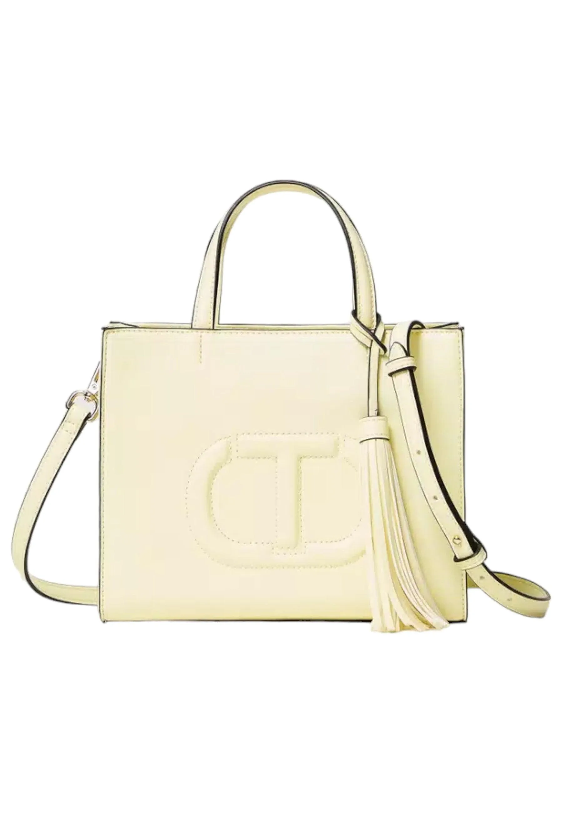 TWINSET Borsa Tote Donna Celadin Giallo 241TD8022