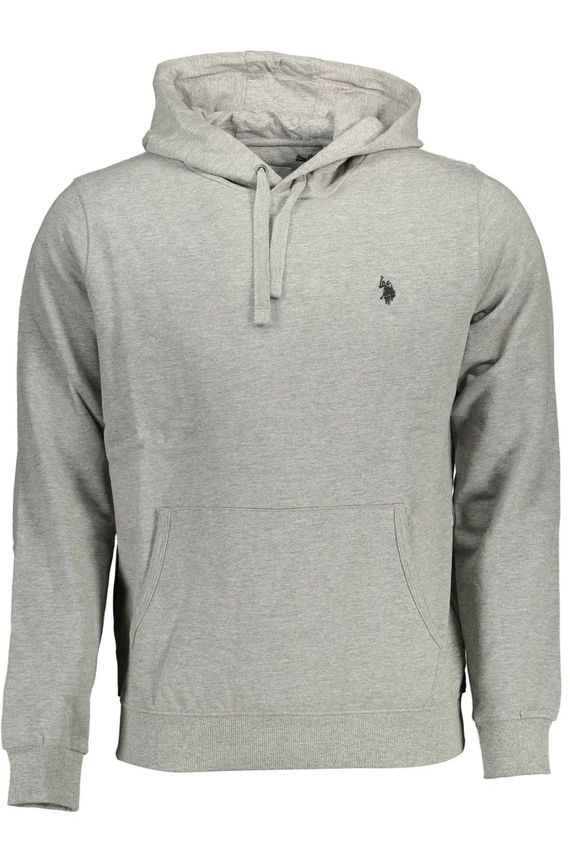 U.S. POLO FELPA SENZA ZIP UOMO GRIGIO
