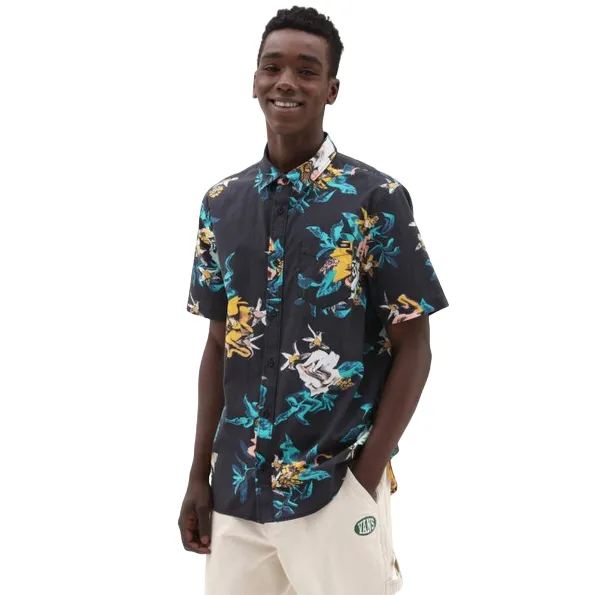 Vans camicia da uomo manica corta a fantasia Floreale VN0007W1BLK black