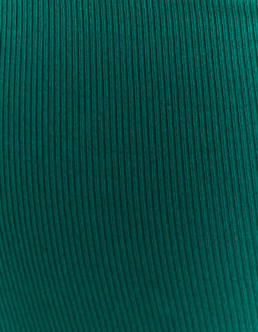 Vestito Midi Verde con Cut Out  