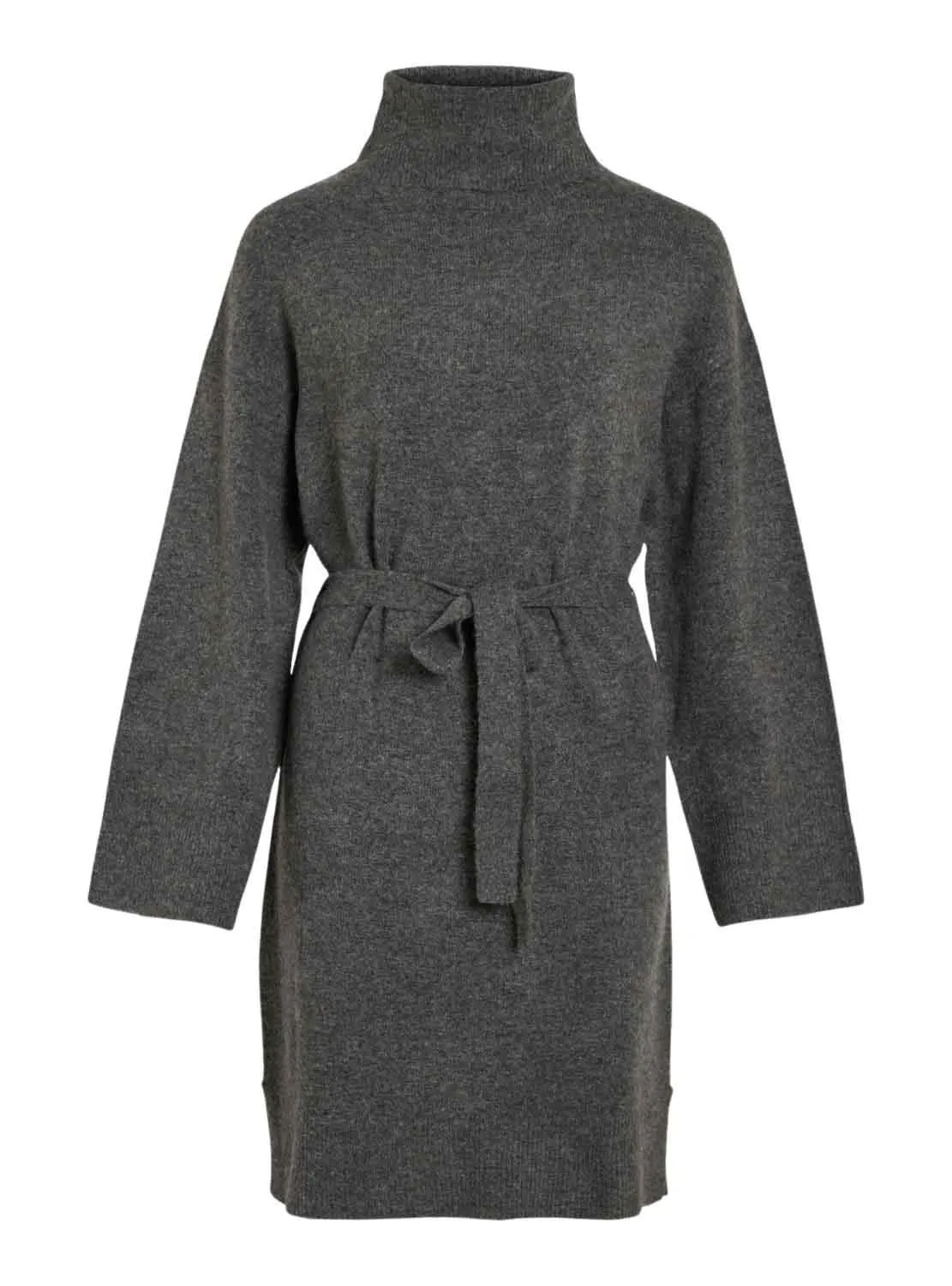 Vestito Vila Vivimalina Rollneck Grigio per Donna