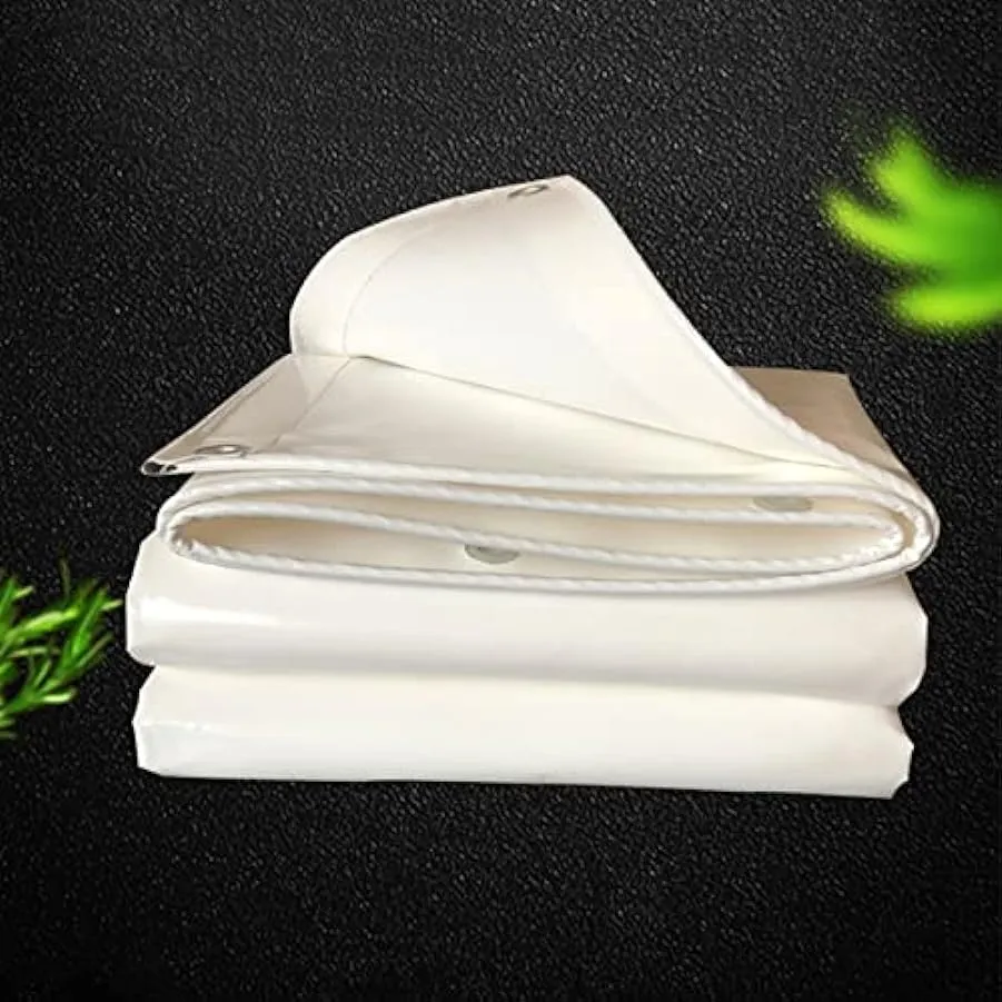 WMEIE Telo Impermeabile Esterno, Telo per Tenda in Tela Cerata Resistente con Occhielli, Copertura in Telo in PVC per Giardino A