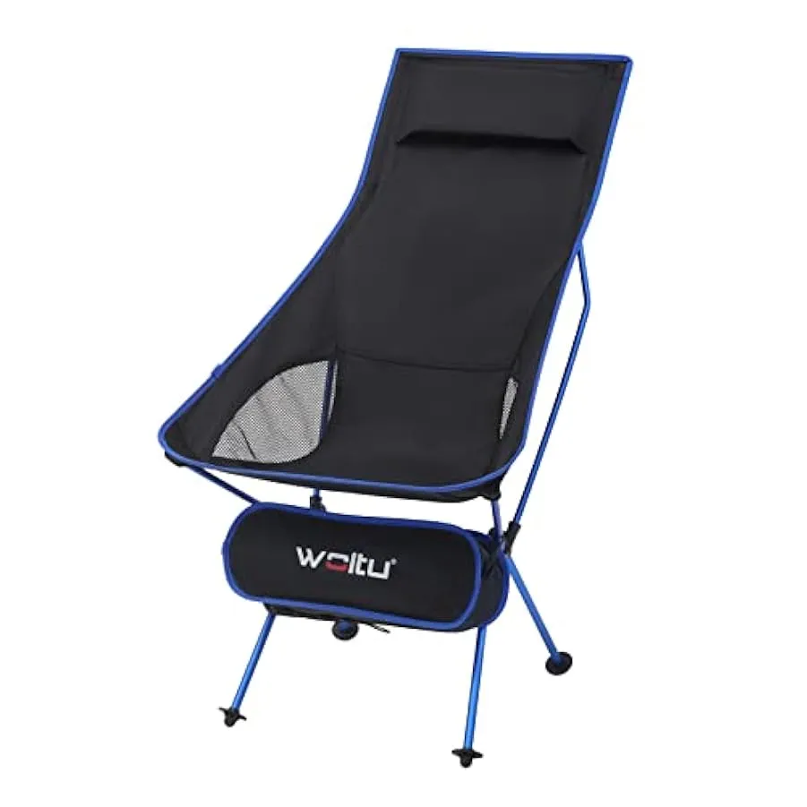 WOLTU CPS8133rt Sedia Pieghevole da Campeggio Pesce Impermeabile Portatile Carico 140KG Tessuto Oxford, Nero+Rosso 132909867