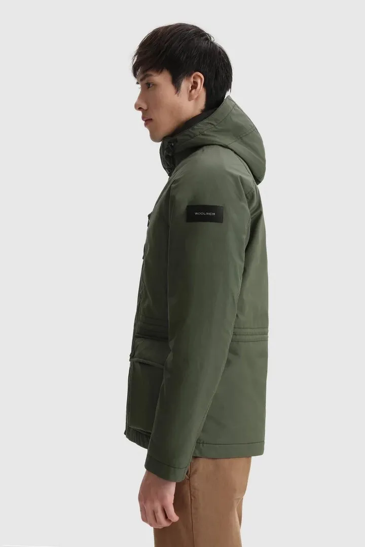 WOOLRICH Giacca Mountain in cotone cerato British Millerain