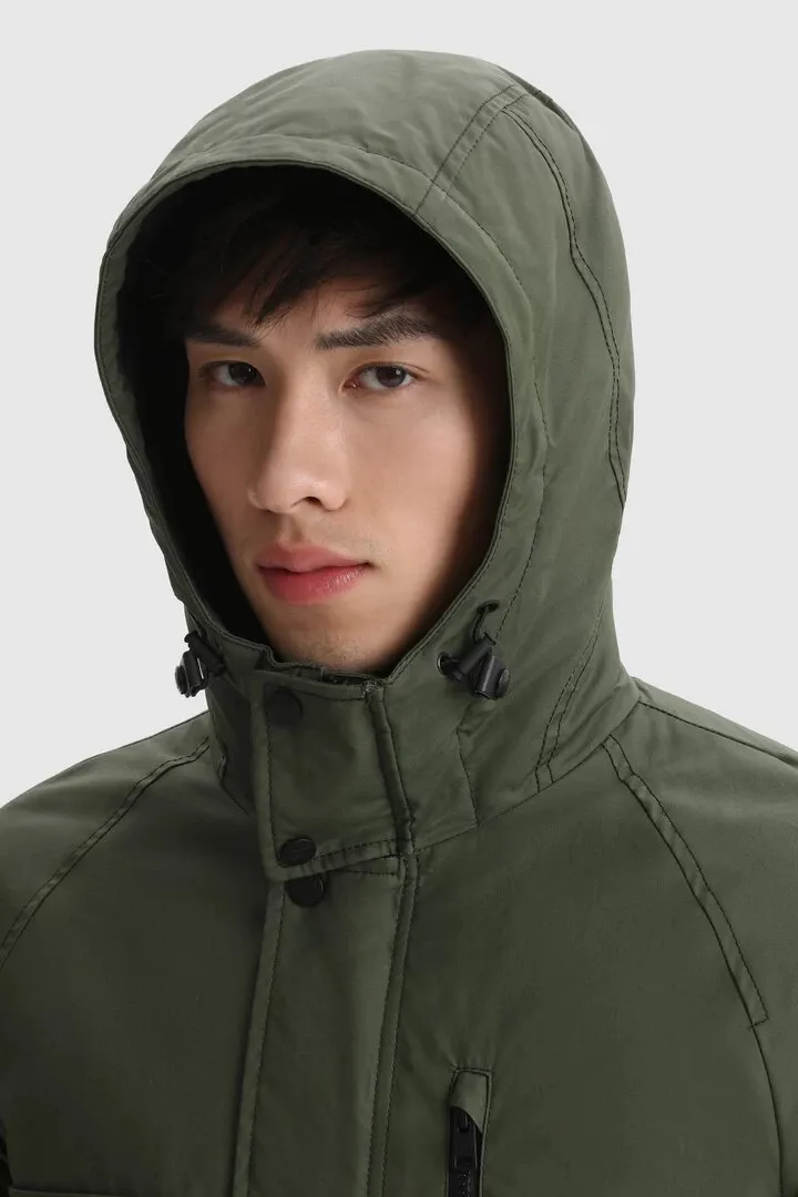 WOOLRICH Giacca Mountain in cotone cerato British Millerain