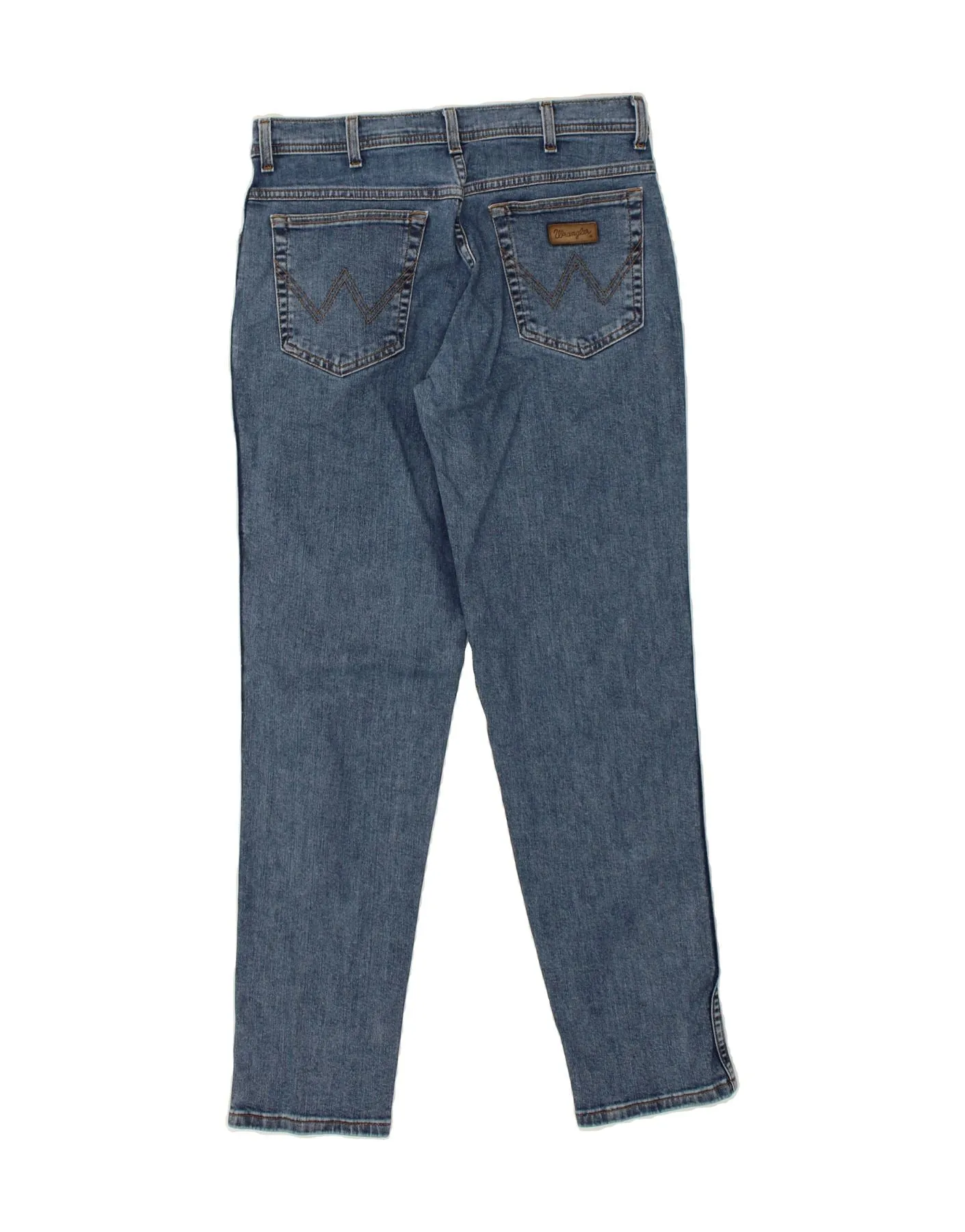 WRANGLER Mens Texas Stretch Slim Jeans W33 L32 Blue Cotton
