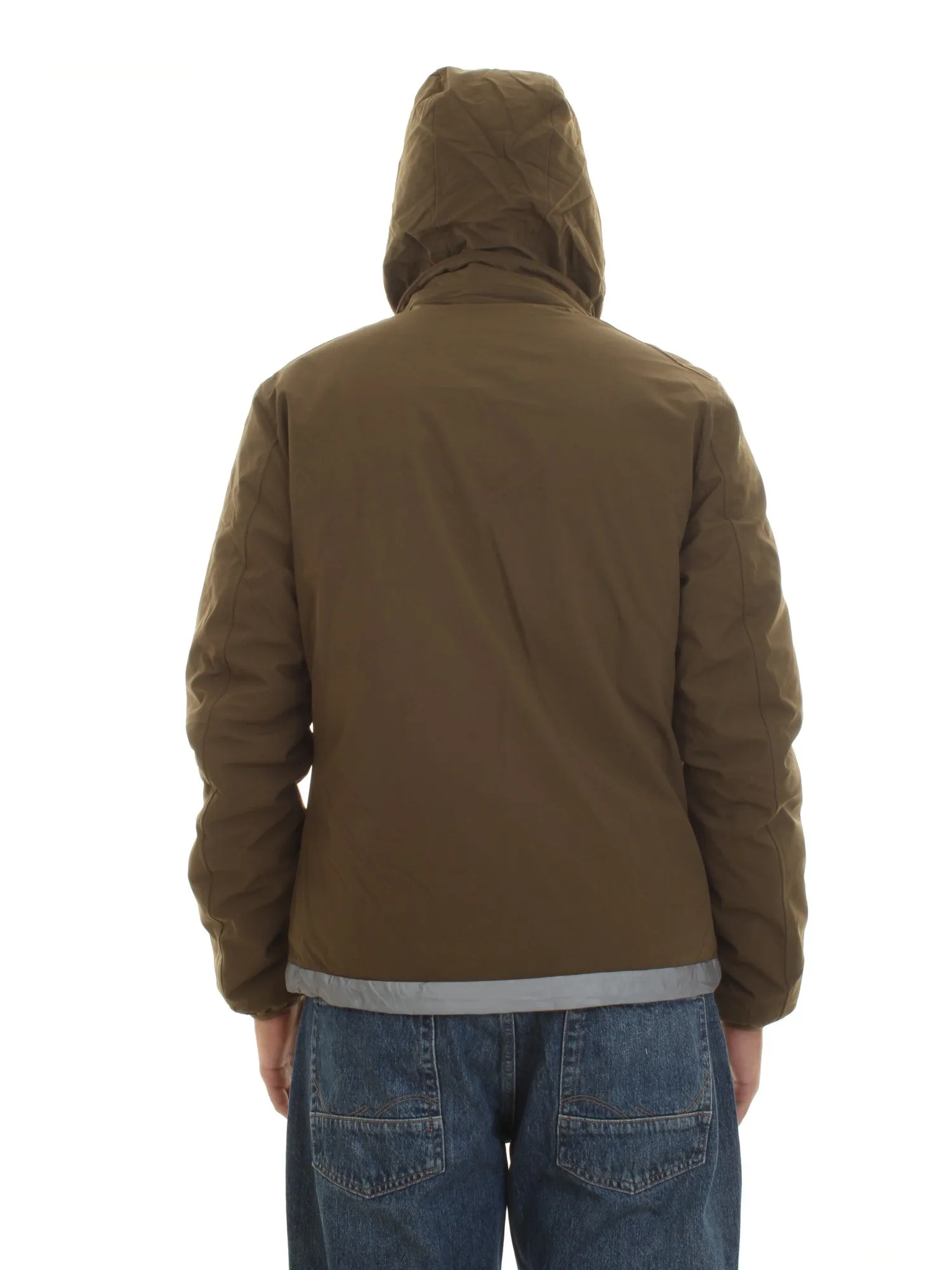 YES ZEE Piumino con cappuccio Verde scuro