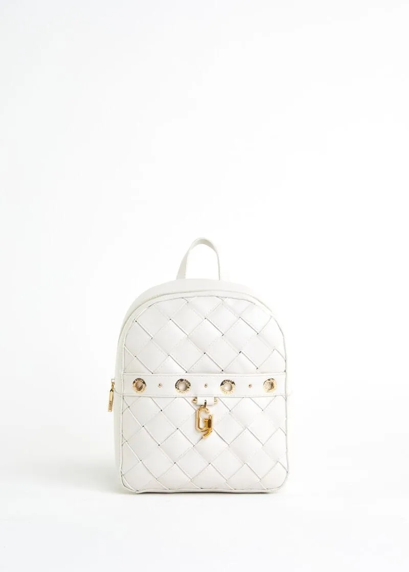 Zaino in similpelle intrecciata
