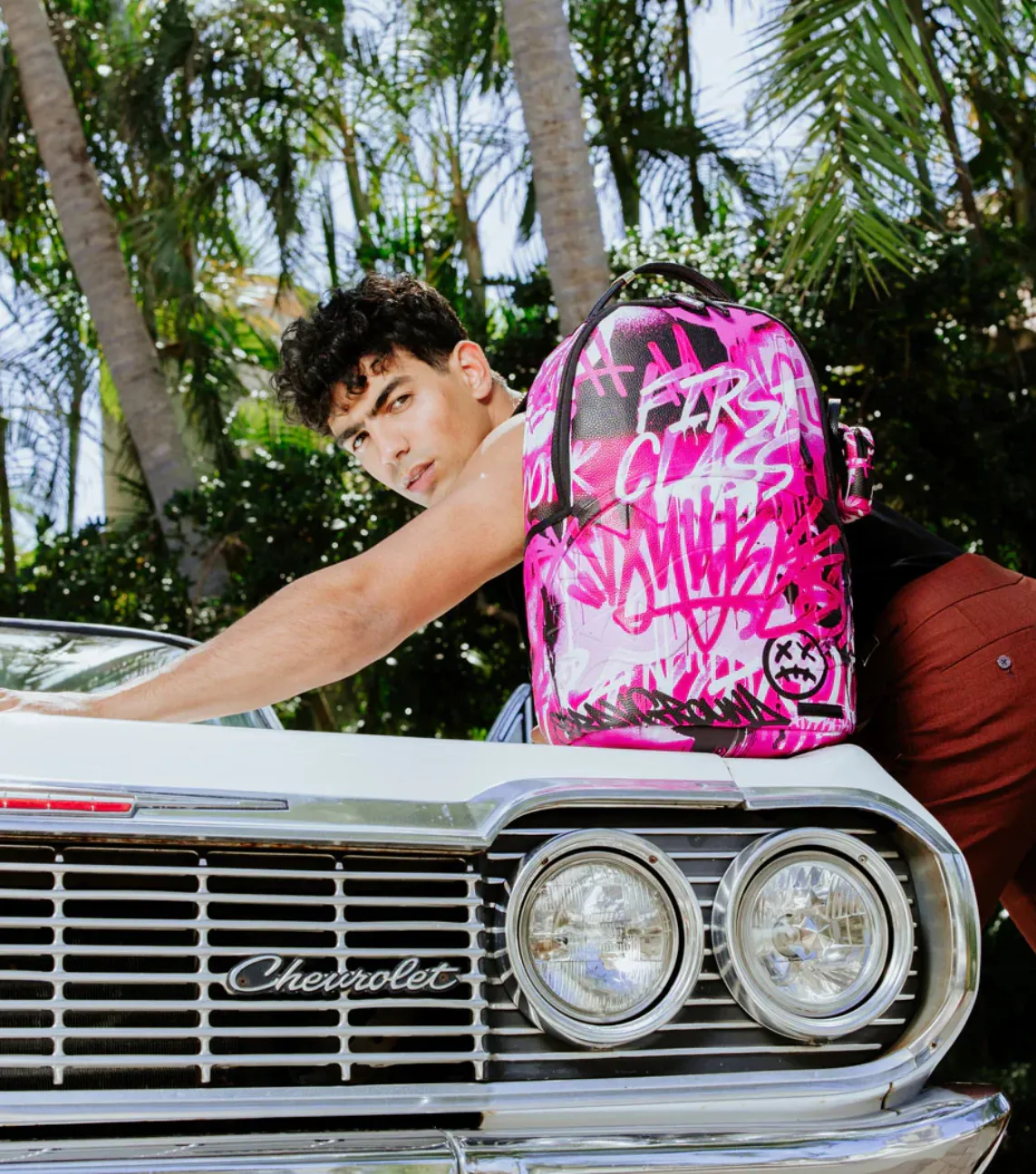ZAINO SPRAYGROUND  FLY PRIVATE DLXSV BACKPACK Fucsia