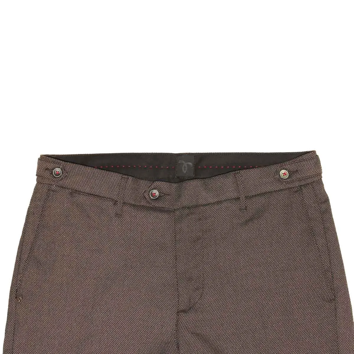 Zero pantaloni uomo beron colore seppia microtono