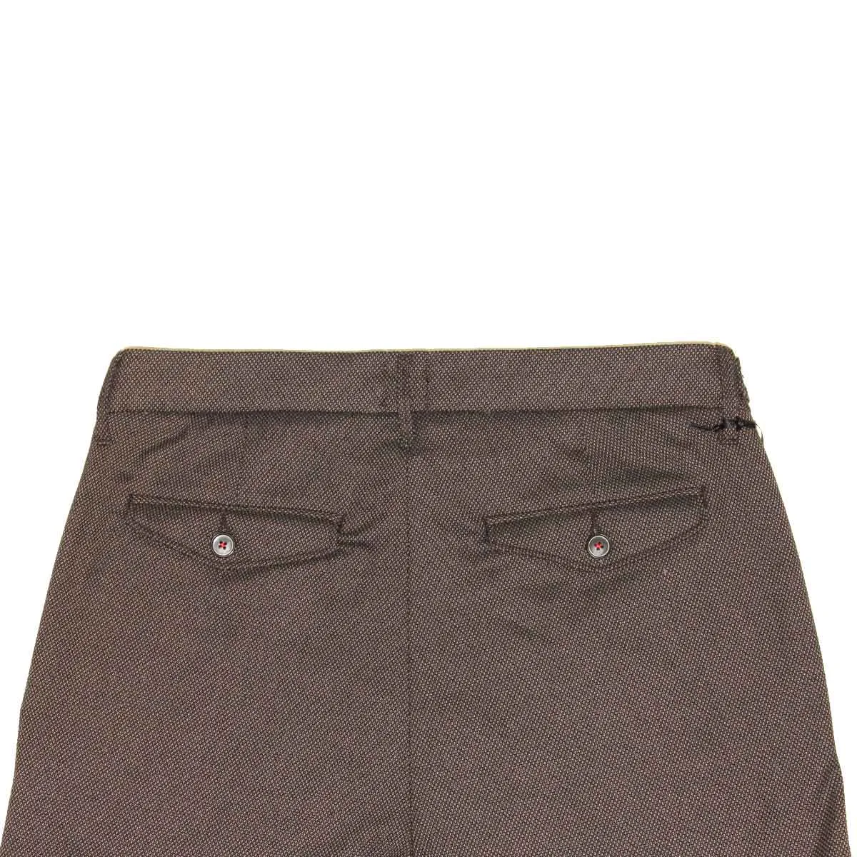 Zero pantaloni uomo beron colore seppia microtono