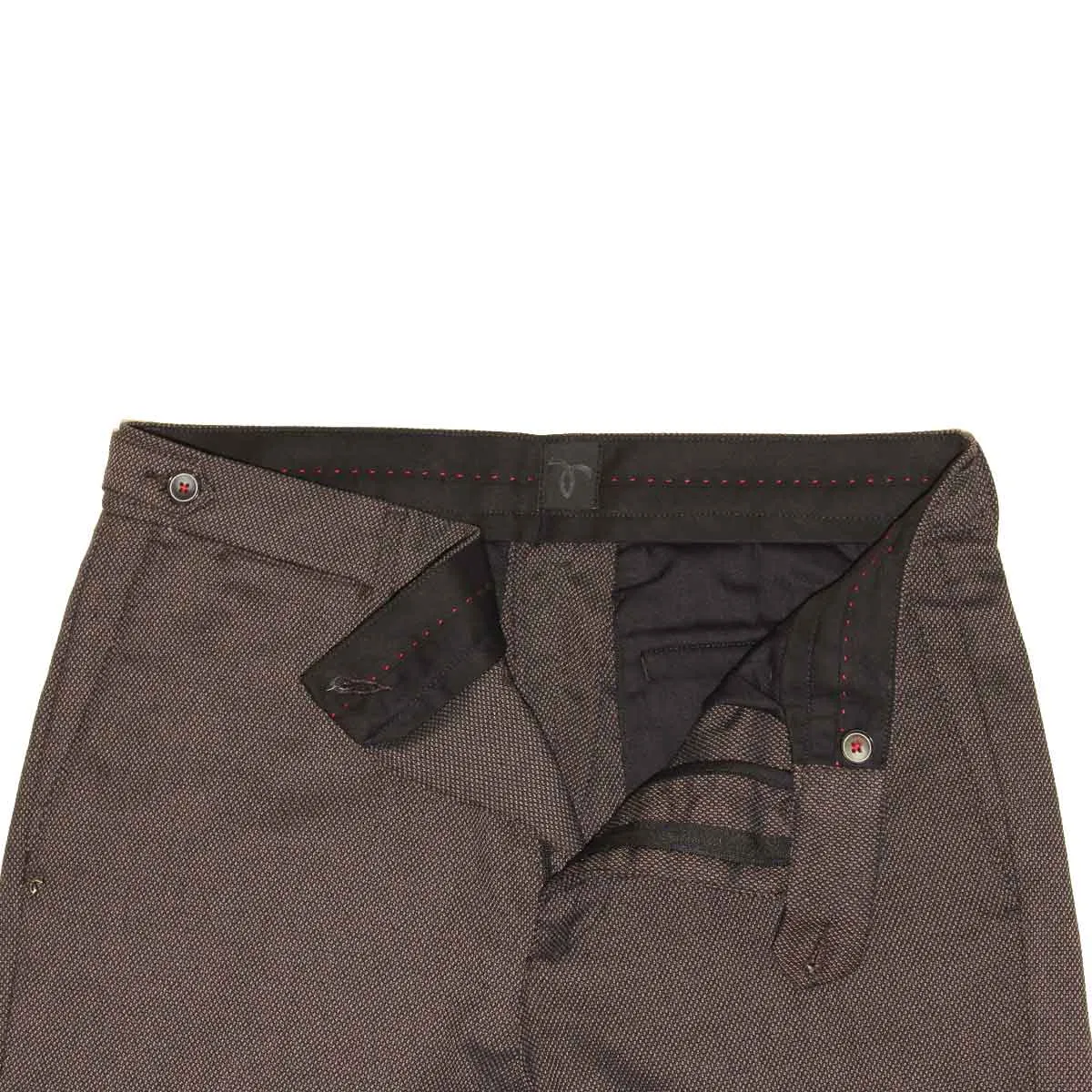 Zero pantaloni uomo beron colore seppia microtono